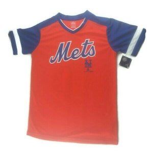 MLB New York Mets Boys Sublimated Pullover Jersey Youth Size Extra Large 16/18